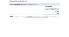 Desktop Screenshot of omaskochtopf.de