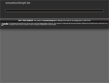 Tablet Screenshot of omaskochtopf.de